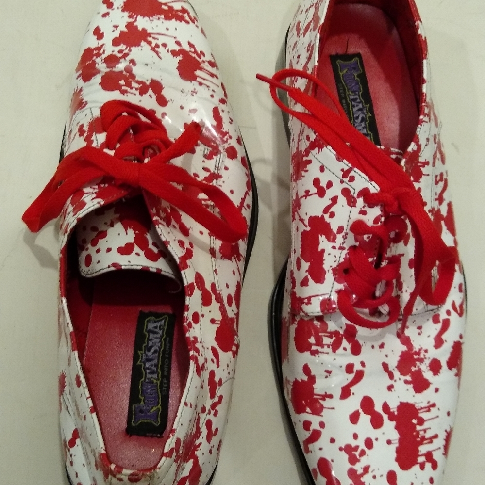 Quality bloody white costume shoes Size 12